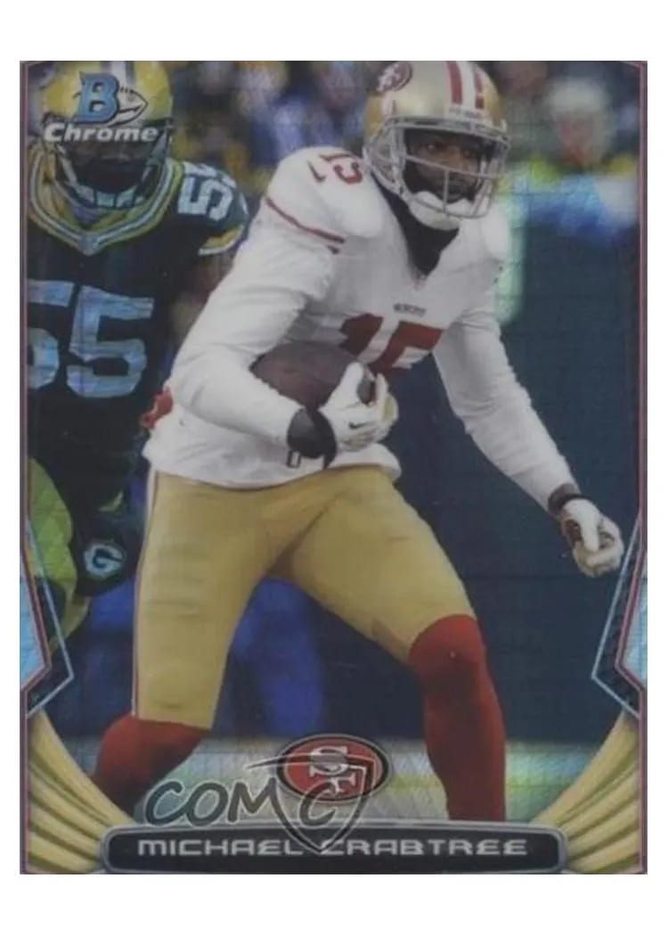 2014 Bowman Chrome Michael Crabtree #109 card