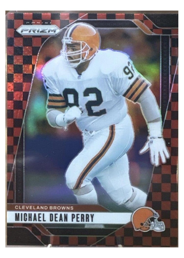 2024 Panini Prizm Base Set Michael Dean Perry Black Red Checker #71 card