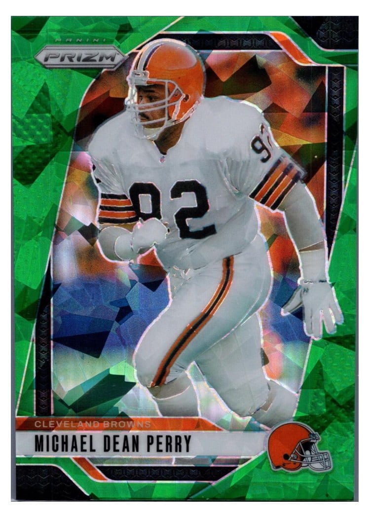 2024 Panini Prizm Base Set Michael Dean Perry Green Ice #71 card