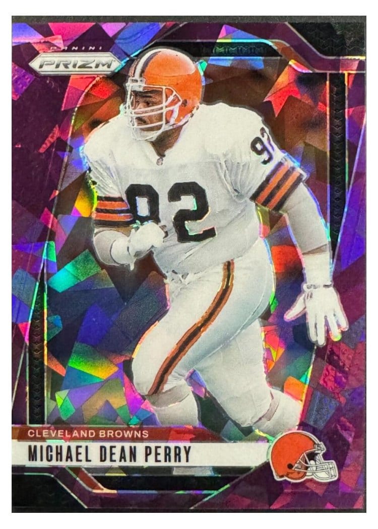 2024 Panini Prizm Base Set Michael Dean Perry Purple Ice #71 card