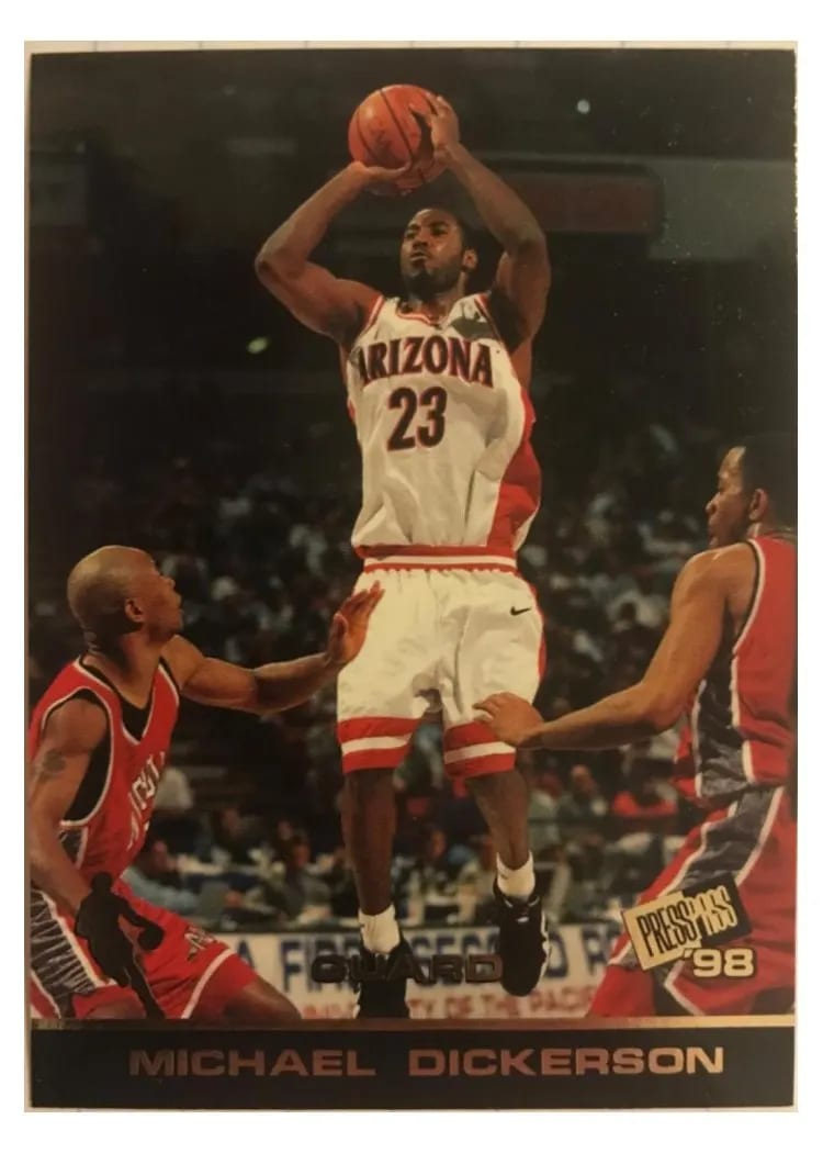 1998 Press Pass Michael Dickerson #20