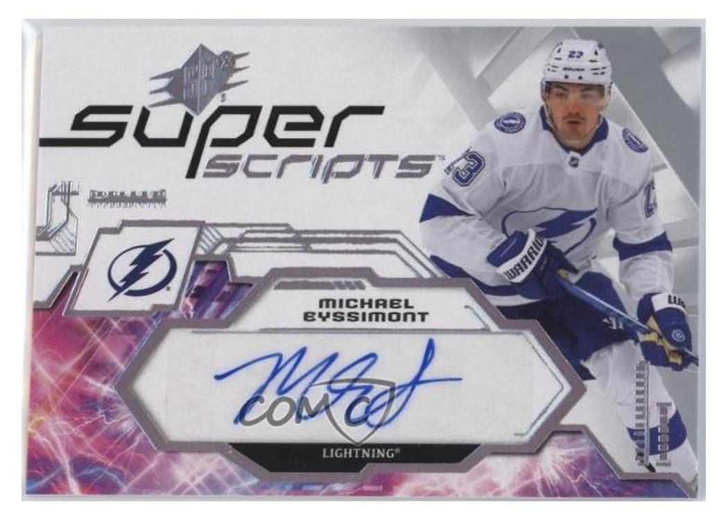 2023-24 SPx Superscripts Michael Eyssimont #SS-ME card