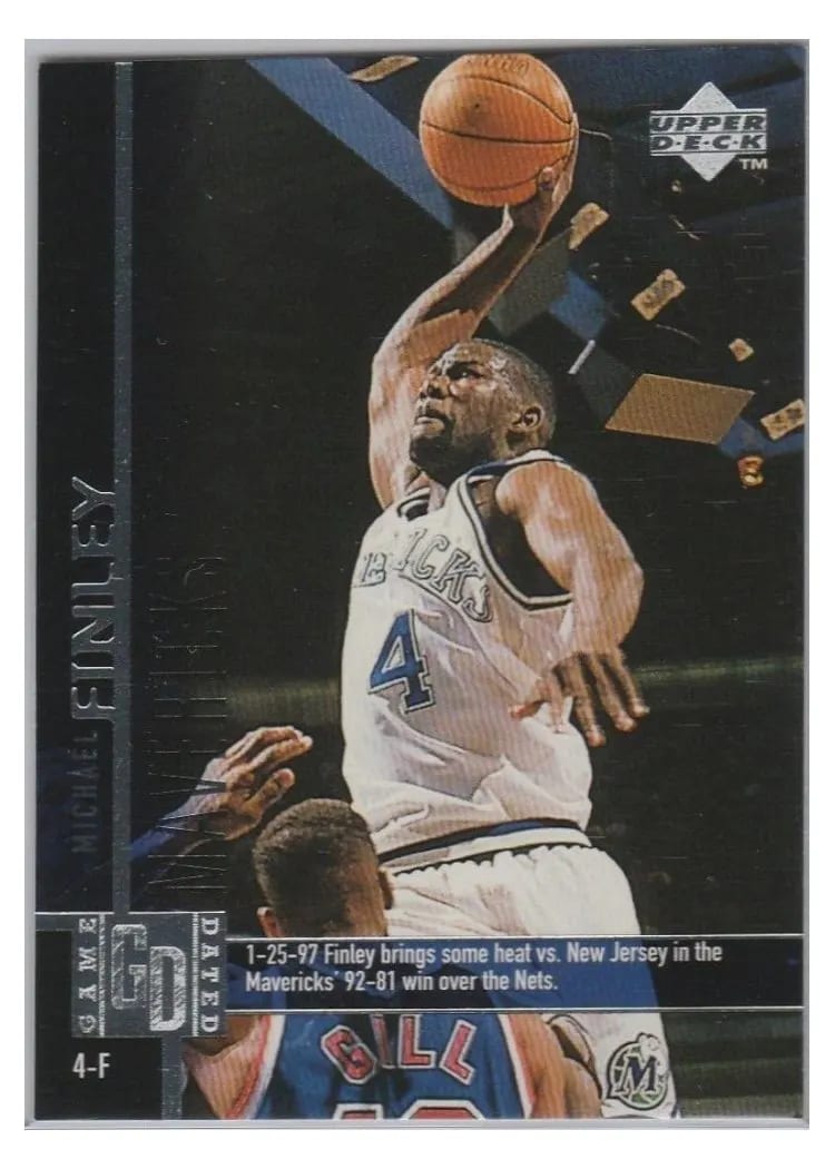 1997 Upper Deck Michael Finley #25 card