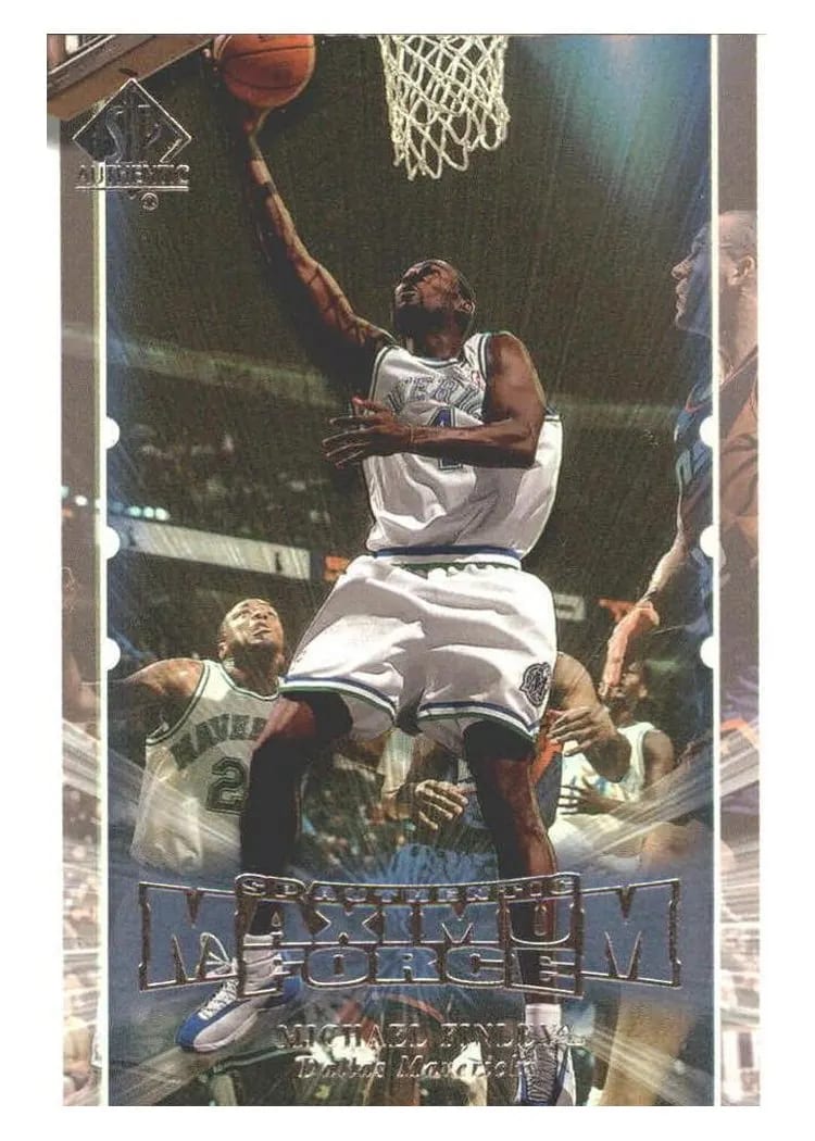 1999 SP Authentic Maximum Force Michael Finley #M6 card