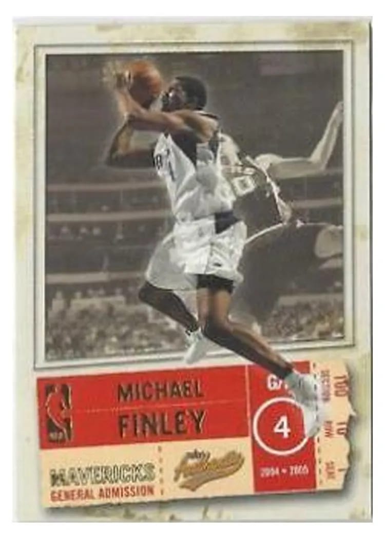 2004 Fleer Authentix Michael Finley #52 card