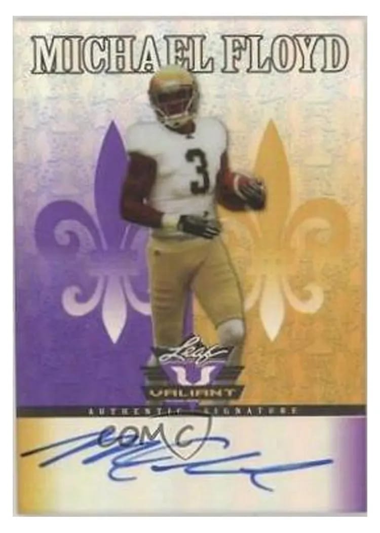 2012 Leaf Valiant Michael Floyd #MF1 card