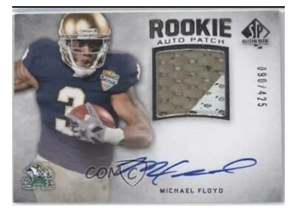 2012 SP Authentic Michael Floyd #275 card