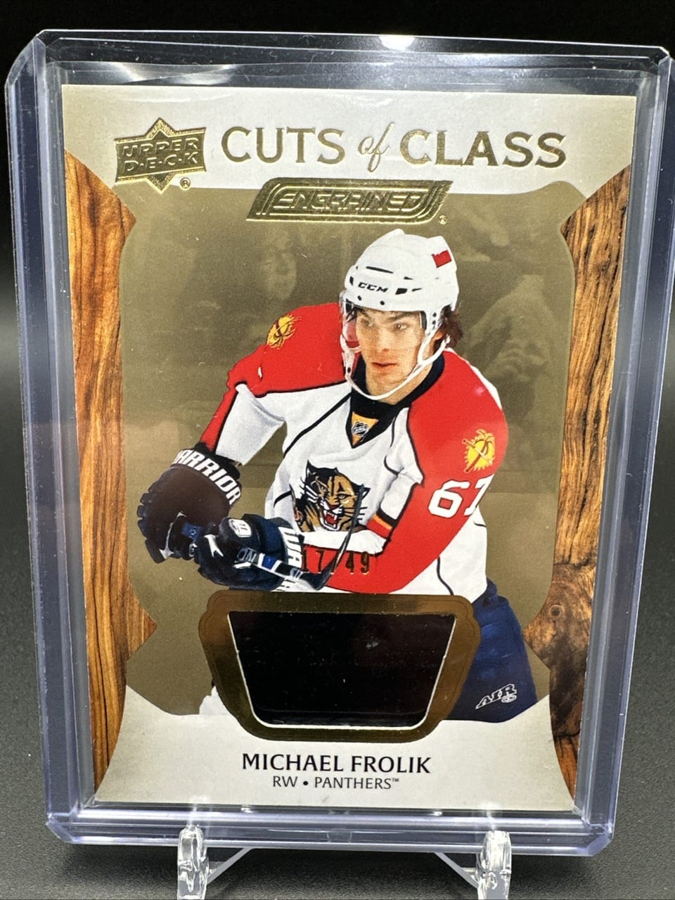 2024-25 Upper Deck Engrained Icons Cuts of Class Relics Michael Frolik #CC-MK card