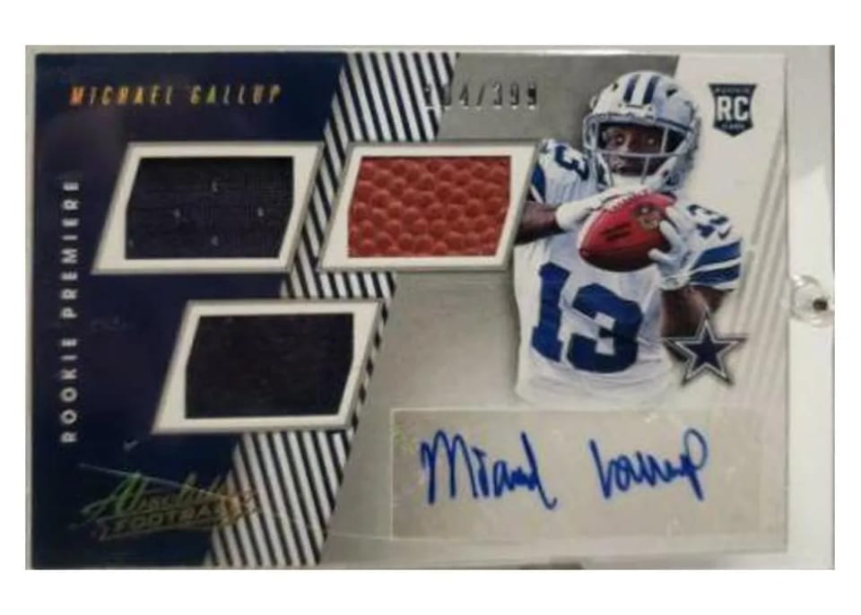 2018 Panini Absolute Michael Gallup #174 card