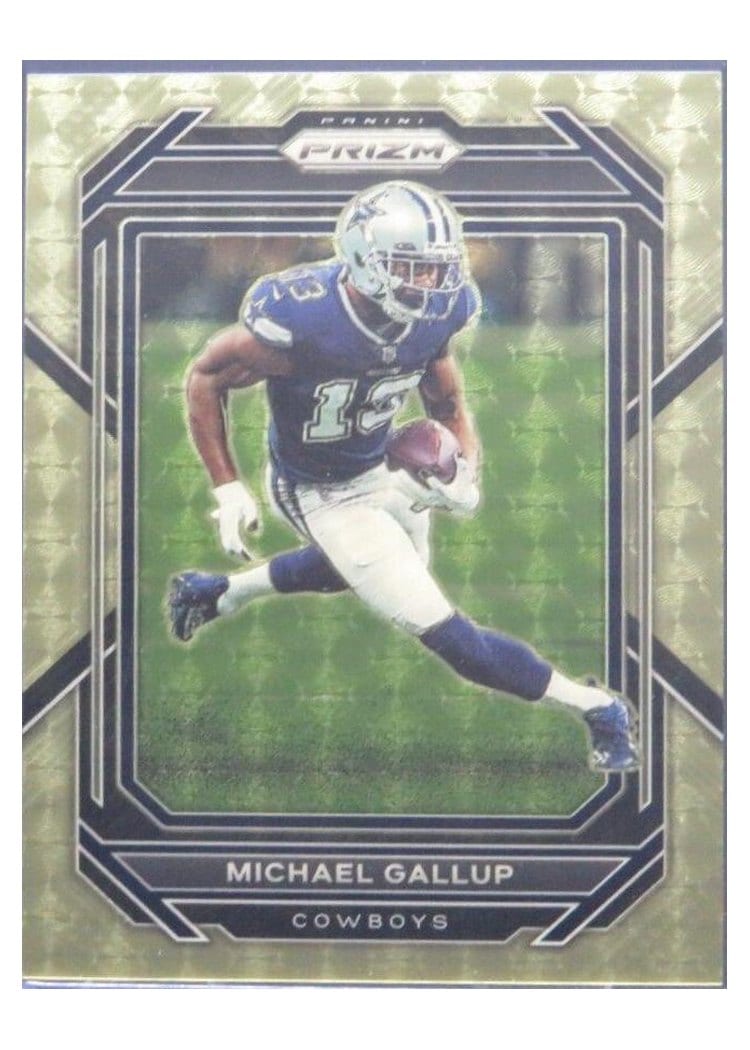 2022 Panini Prizm Base Set Michael Gallup #80 card