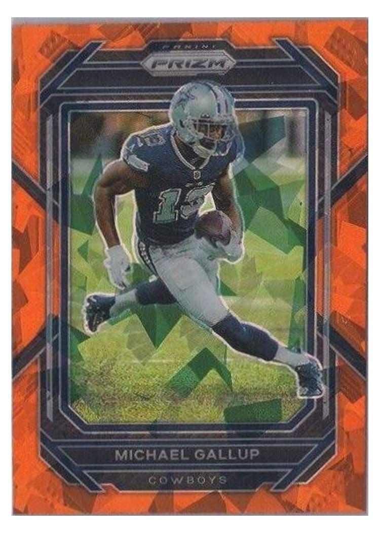 2022 Panini Prizm Base Set Michael Gallup #80 card