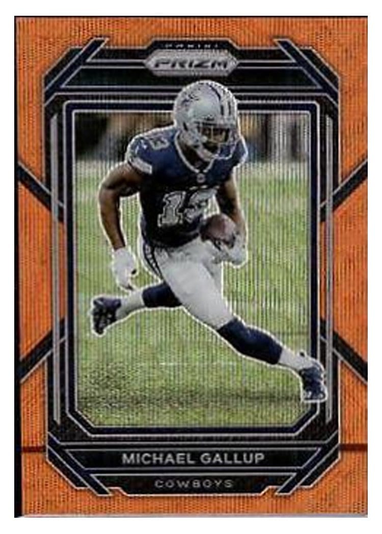 2022 Panini Prizm Base Set Michael Gallup #80 card