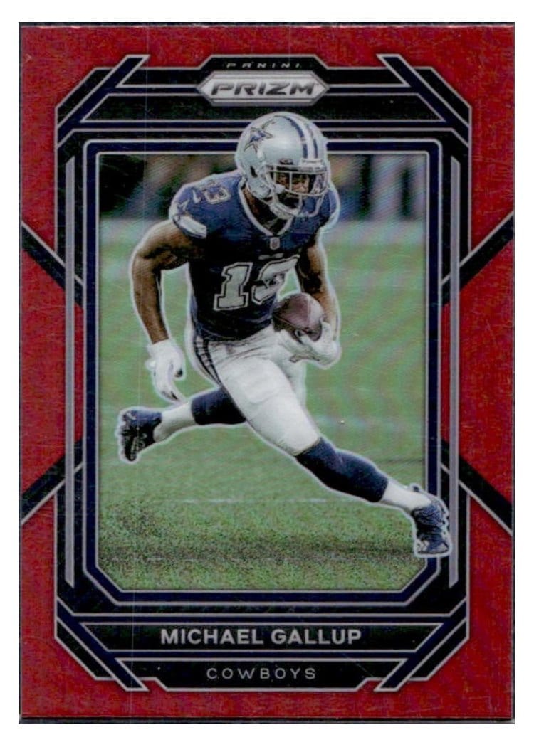 2022 Panini Prizm Base Set Michael Gallup #80 card