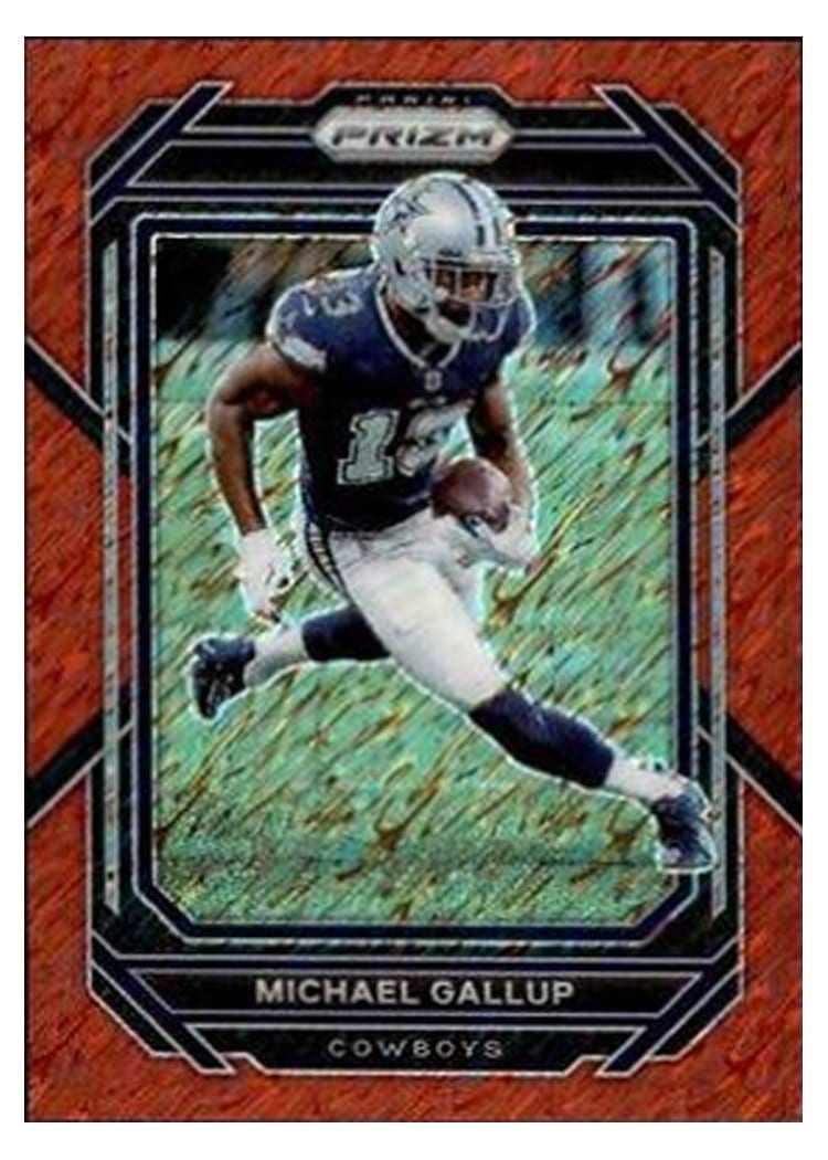 2022 Panini Prizm Base Set Michael Gallup #80 card
