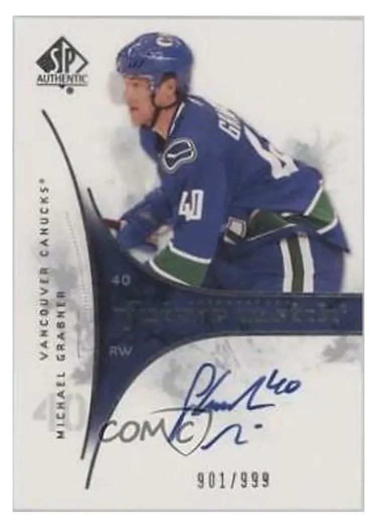 2009 SP Authentic Michael Grabner #208 card