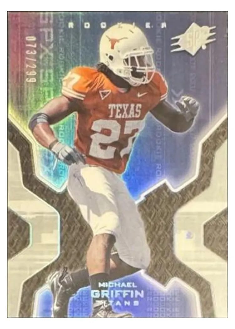 2007 Spx Michael Griffin #106 card