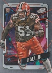 2024 Topps Chrome Cosmic Base Set Michael Hall Jr. #124 card