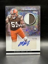 2024 Topps Midnight Rookie Jersey Autographs Michael Hall Jr. #RJA-MH card