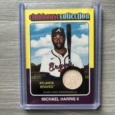 2024 Topps Heritage Clubhouse Collection Relic Michael Harris II #CCR-MH card