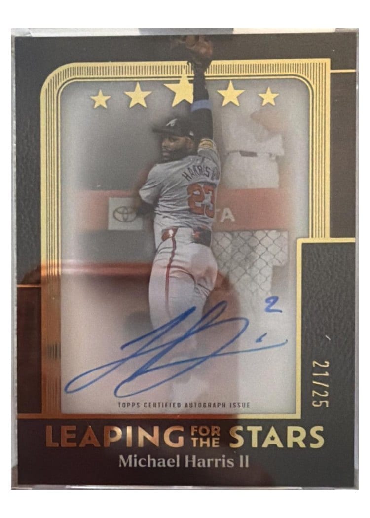 2025 Topps Five Star Leaping for the Stars Autographs Michael Harris II #LS-MH card
