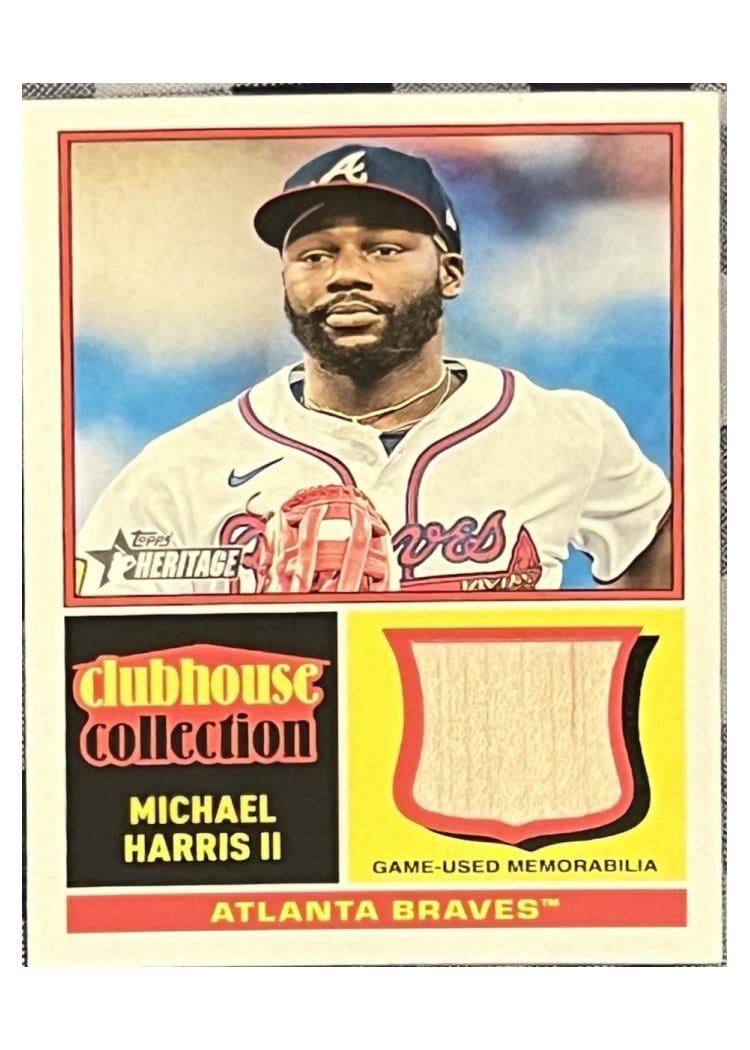 2025 Topps Heritage Clubhouse Collection Relics Michael Harris II #CCR-MH card