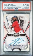 2025 Topps Tier One Talent Autographs Michael Harris II #TOTA-MH card