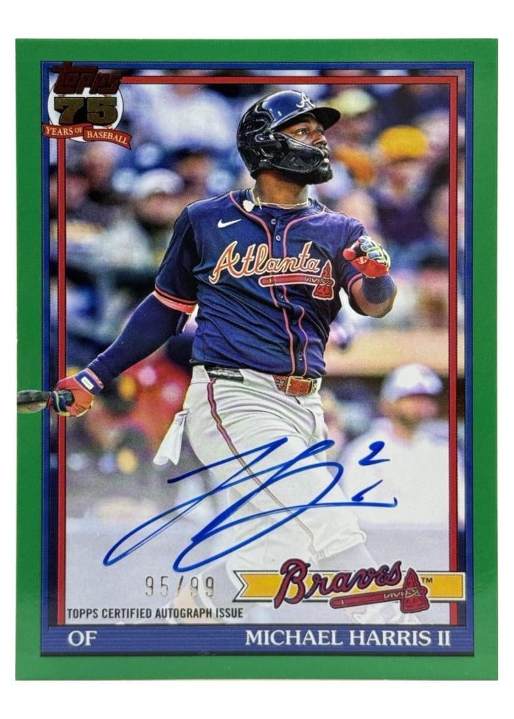 2026 Topps 1991 Topps Autographs Michael Harris II Green #91A-MH card