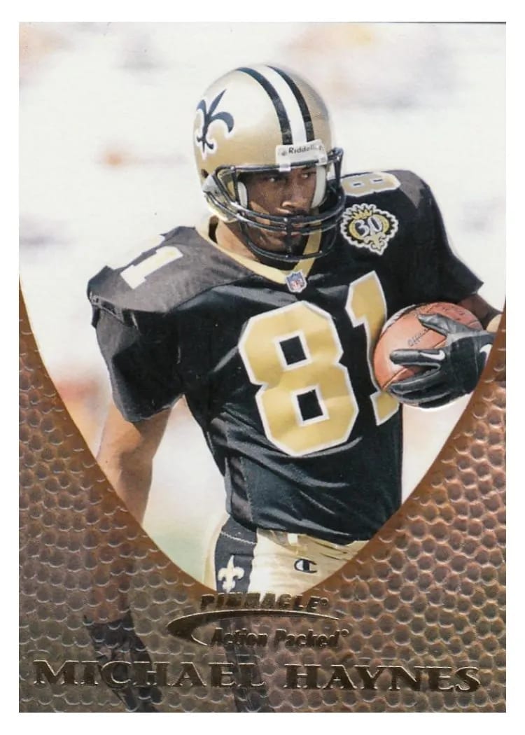 1997 Pinnacle Action Packed Michael Haynes #102 card