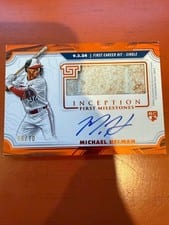 2025 Topps Inception MLB First Milestone Autograph Relics Michael Helman #FMAR-MH card