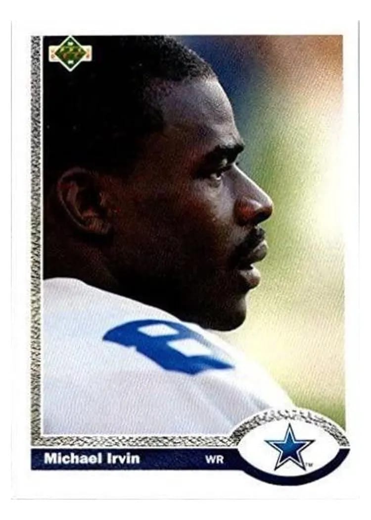1991 Upper Deck Michael Irvin #107 card