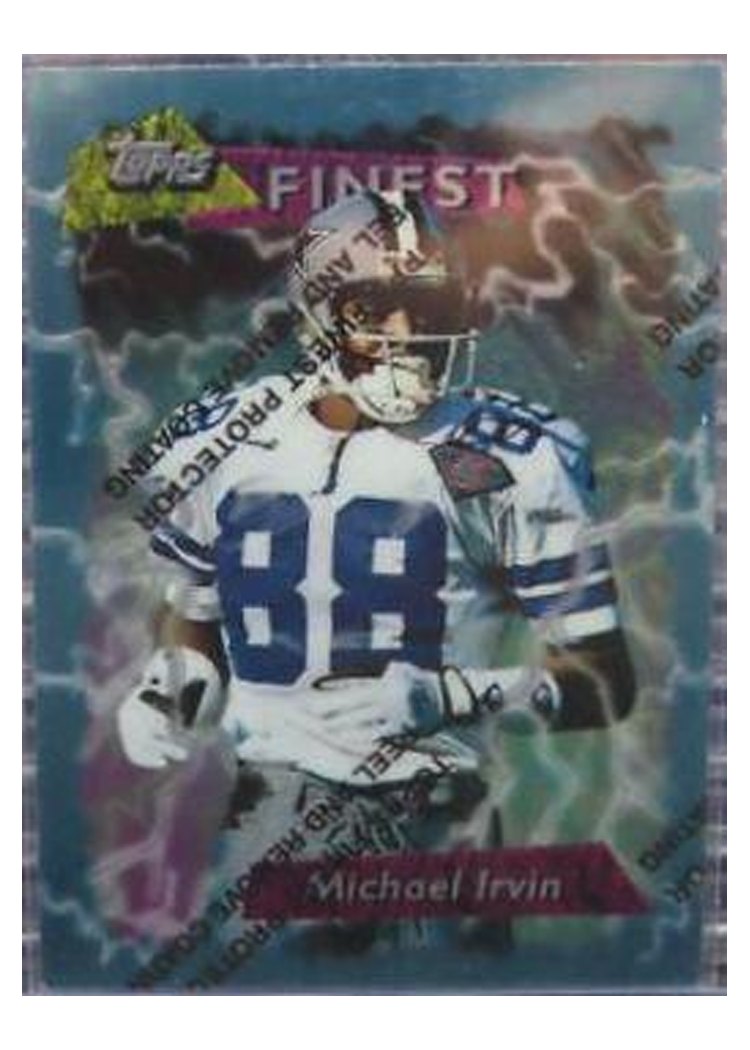 1995 Topps Finest Boosters Michael Irvin #186 card