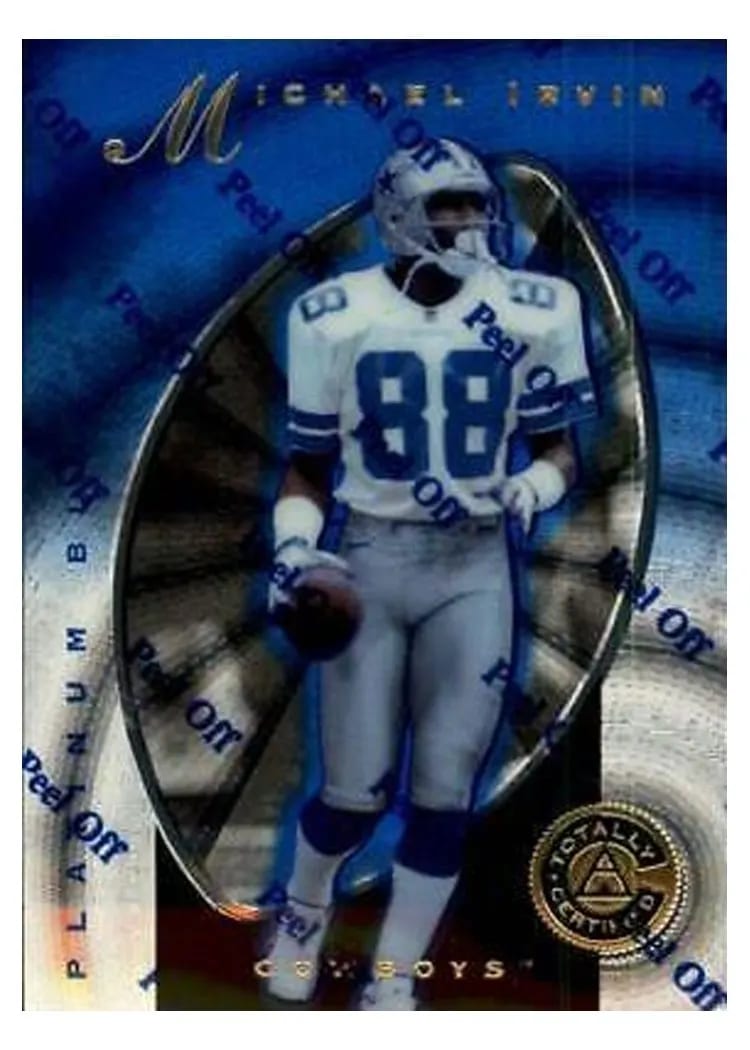 1997 Pinnacle Totally Certified Michael Irvin #42 card