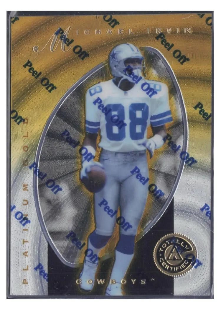 1997 Pinnacle Totally Certified Michael Irvin #42 card