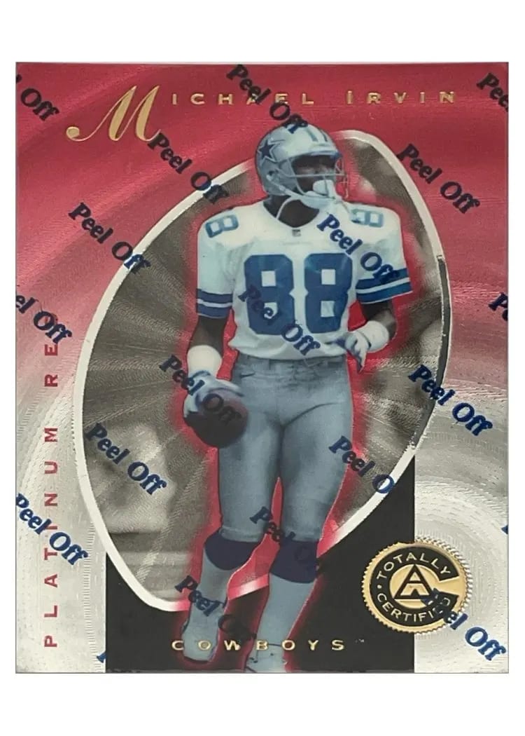 1997 Pinnacle Totally Certified Michael Irvin #42 card