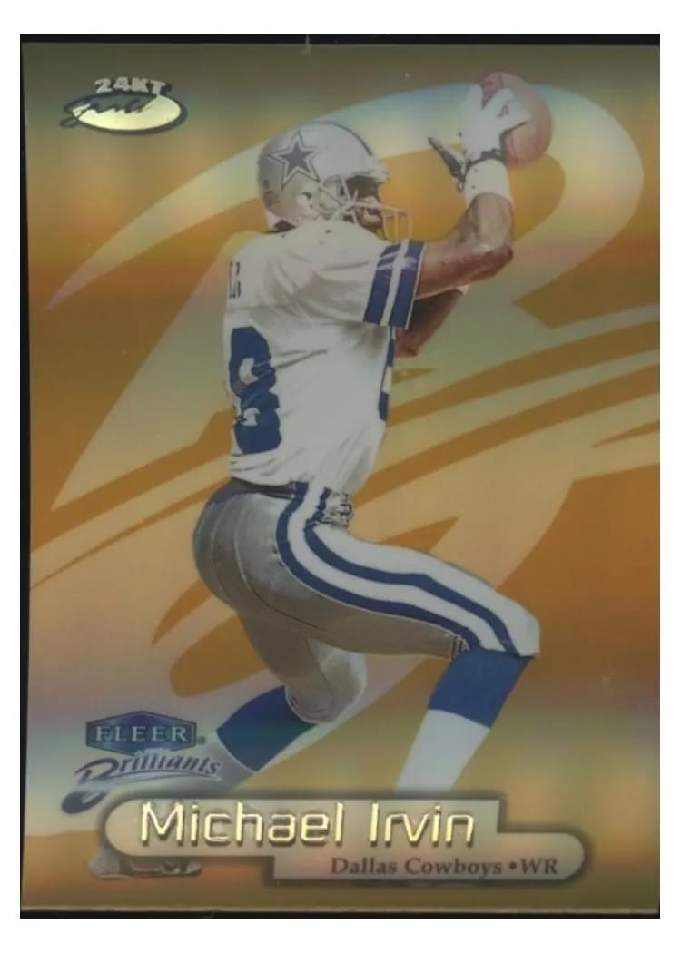 1998 Fleer Brilliants Michael Irvin #41TG card