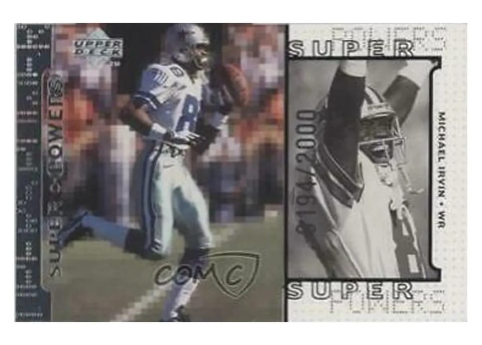 1998 Upper Deck Super Powers Michael Irvin #S18 card