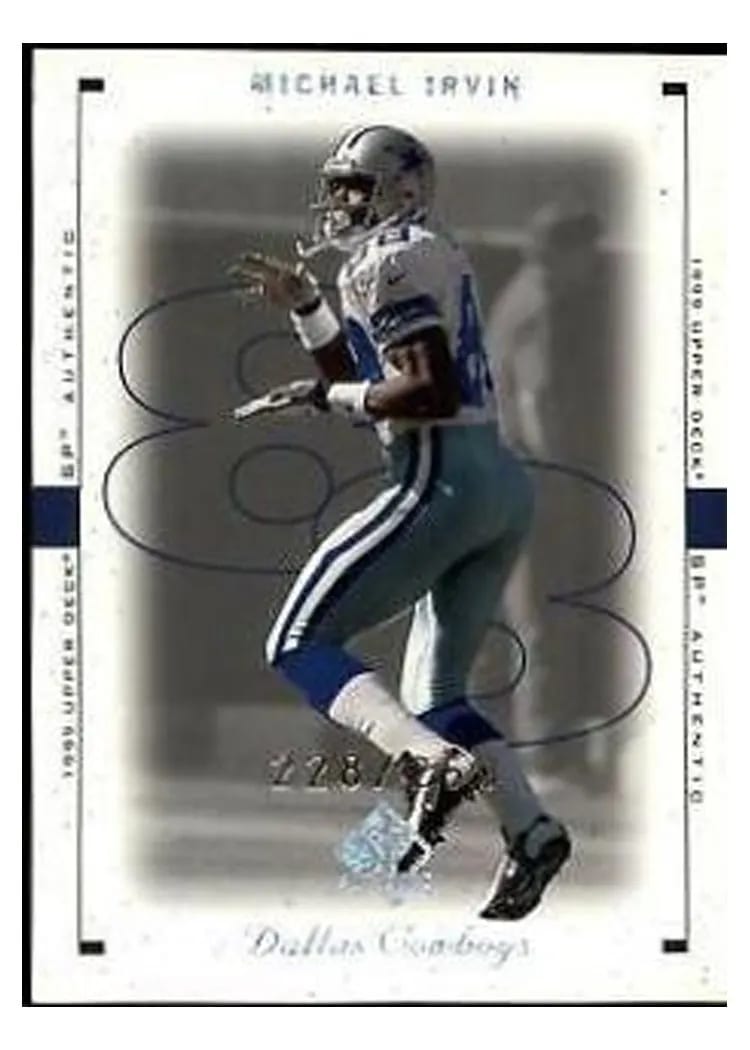 1999 SP Authentic Michael Irvin #22 card