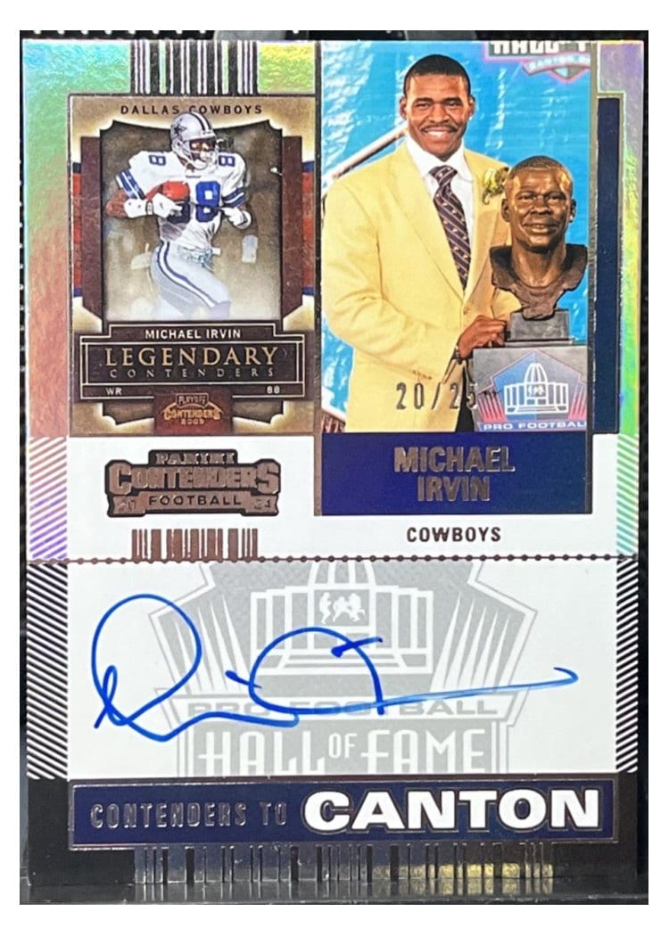 2024 Panini Contenders Contenders to Canton Michael Irvin #9 card