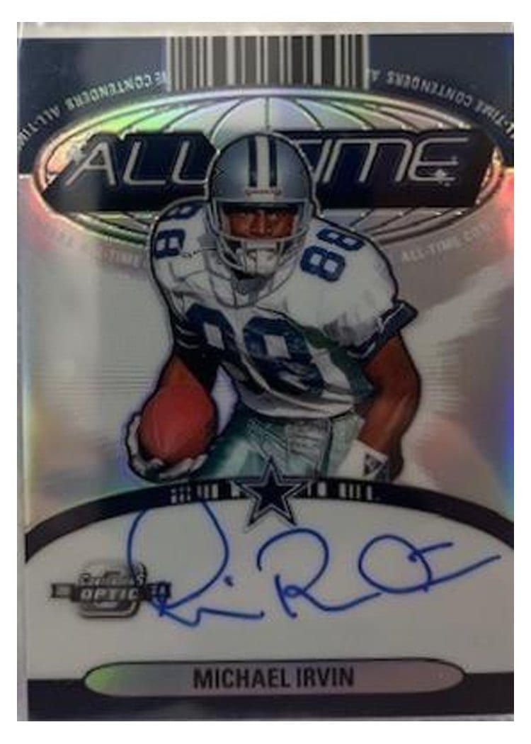 2024 Panini Contenders Optic All-Time Contenders Autographs Michael Irvin #5 card
