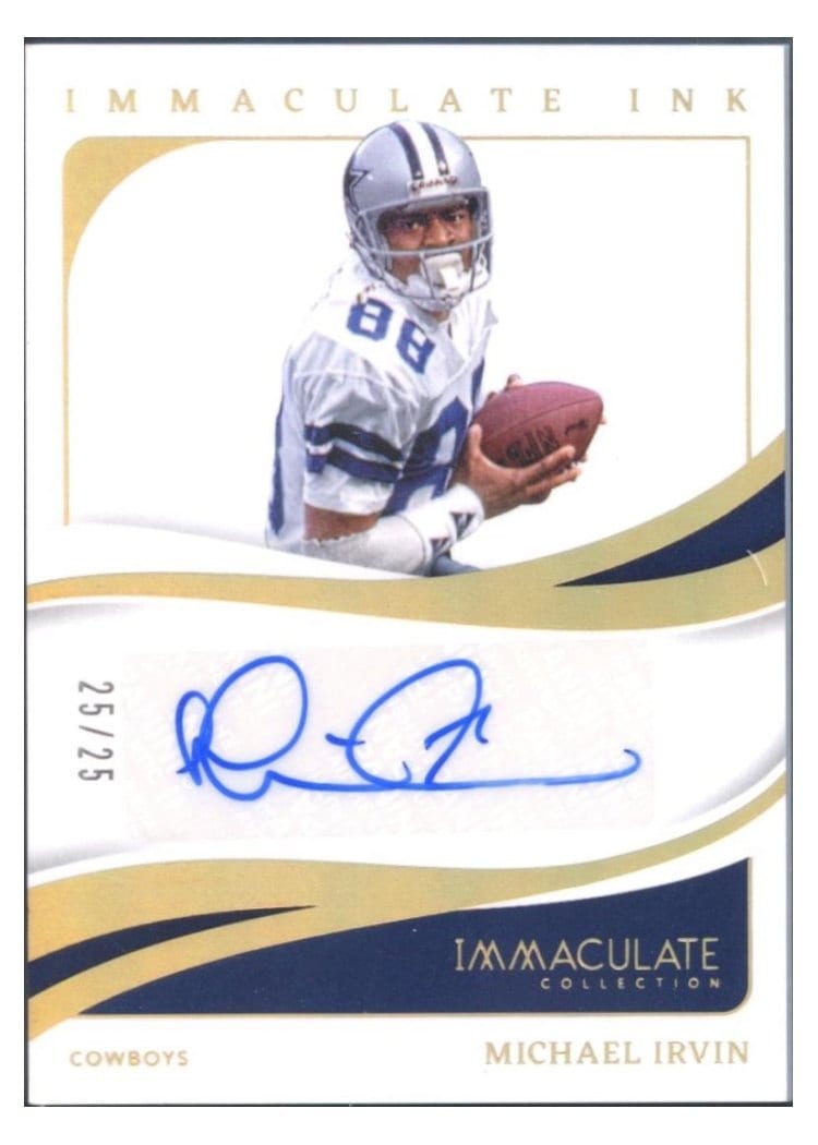 2024 Panini Immaculate Ink Michael Irvin #1 card
