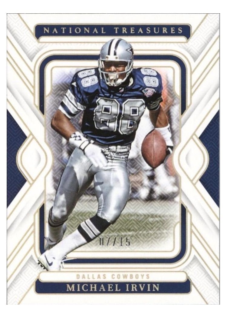 2024 Panini National Treasures Base Set Michael Irvin #29 card