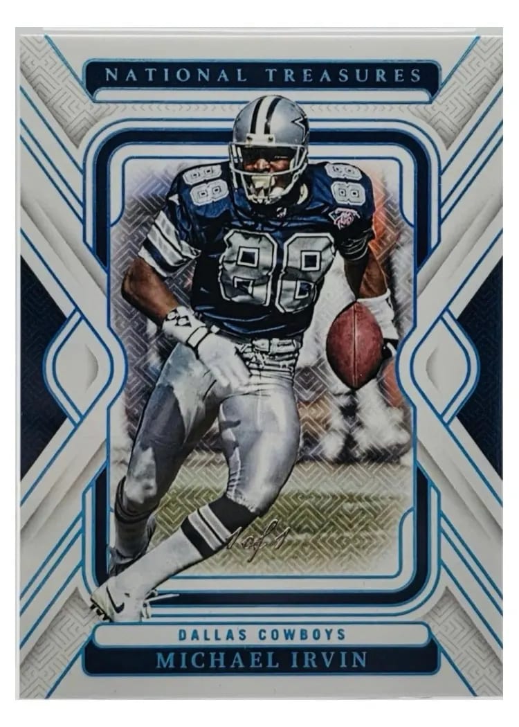 2024 Panini National Treasures Base Set Michael Irvin #29 card