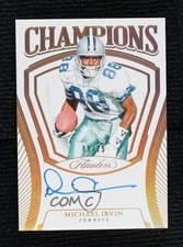 2025 Panini Flawless Champions Signatures Michael Irvin #22