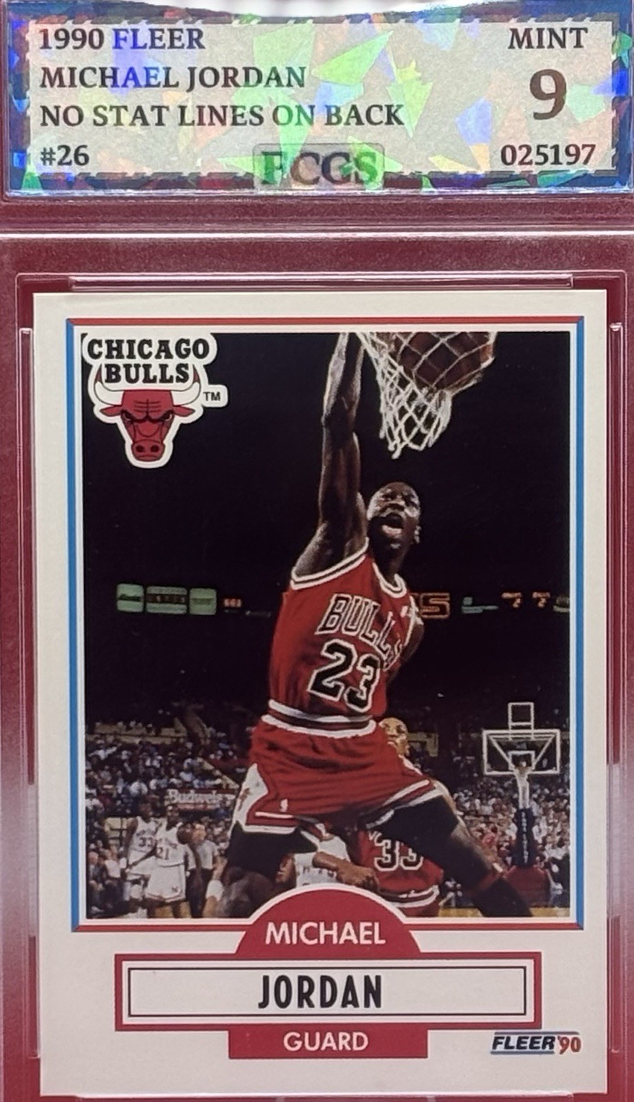1990 Fleer Michael Jordan #26 card