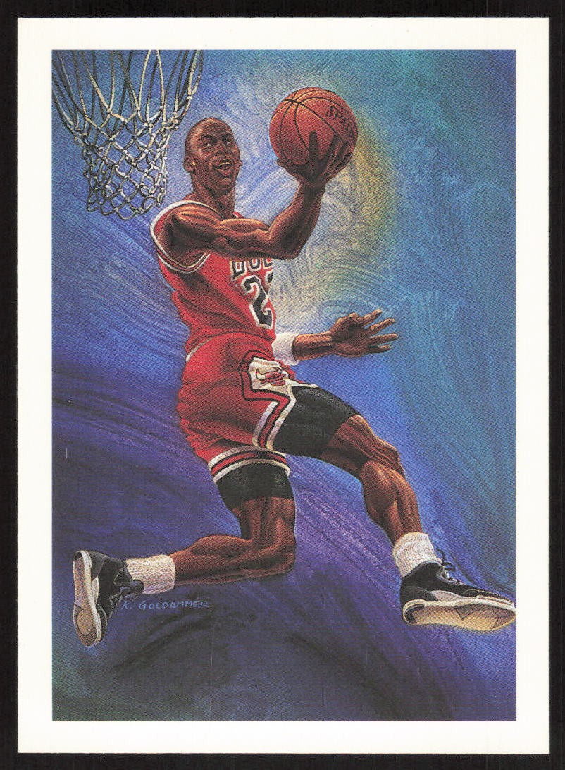 1990 Hoops Michael Jordan #358 card
