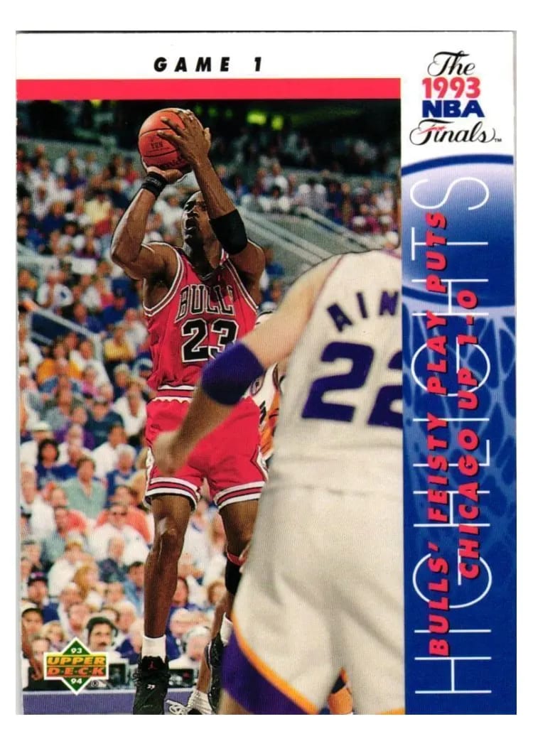 1993 Upper Deck Michael Jordan #198 card