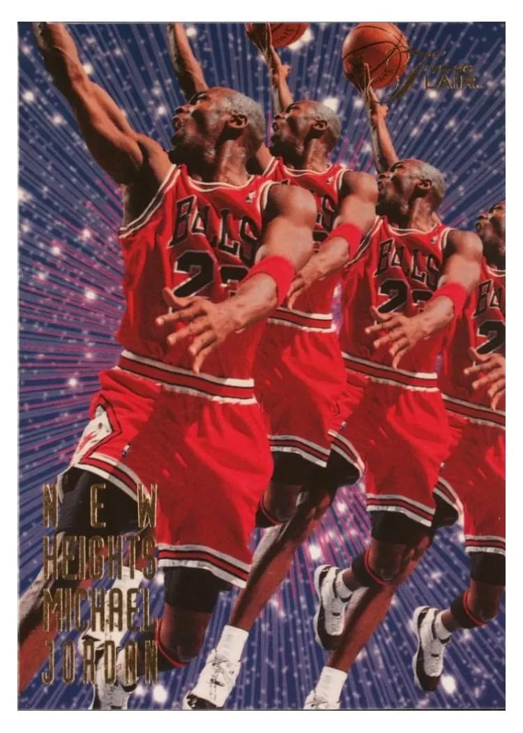 1995 Flair New Heights Michael Jordan #4 card