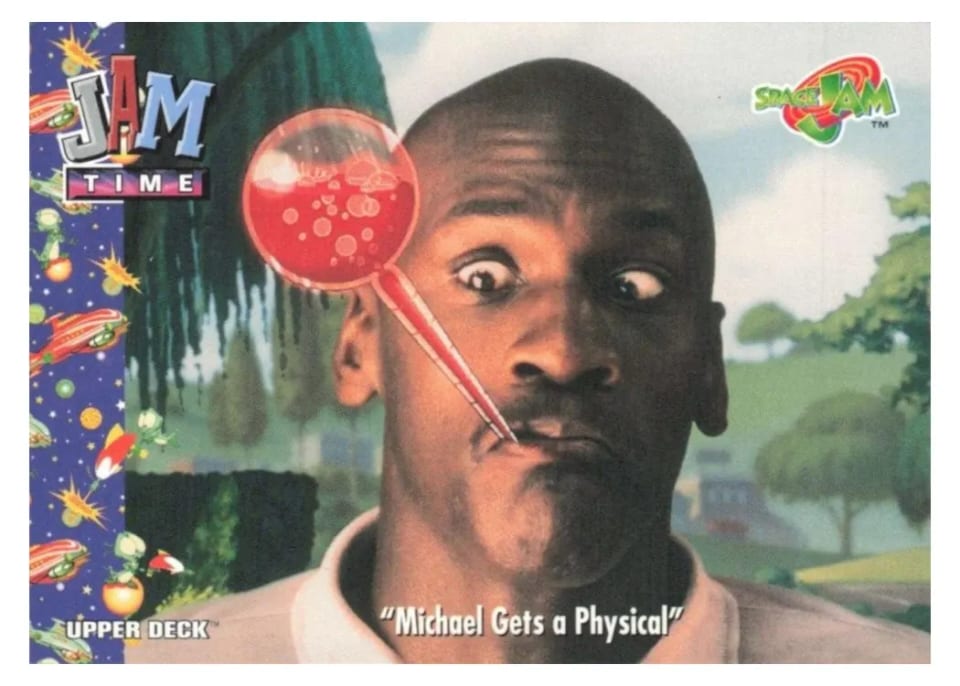 1996 Upper Deck Space Jam Michael Jordan #43 card
