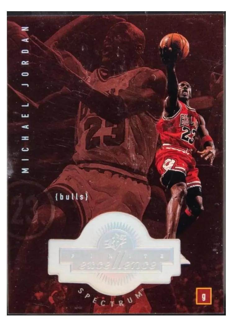1998 Spx Finite Spectrum Michael Jordan #201 card