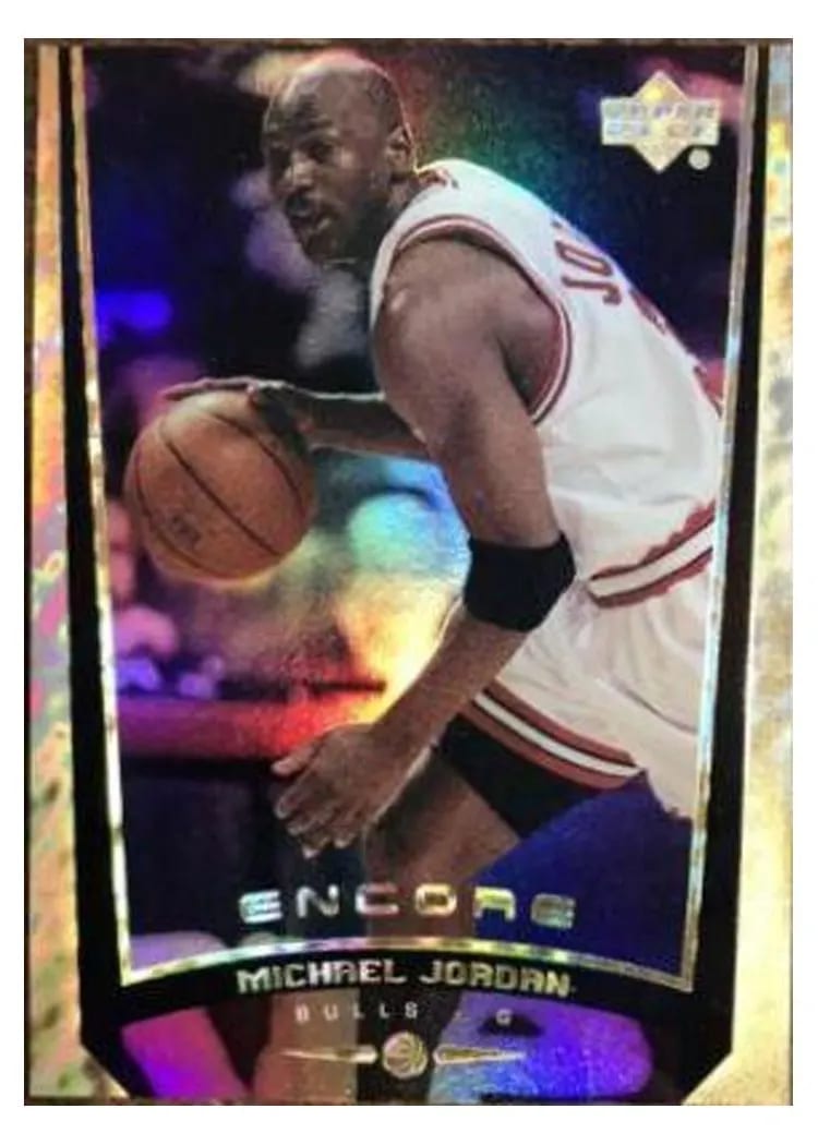 1998 Upper Deck Encore Michael Jordan Gold F/X #101 card